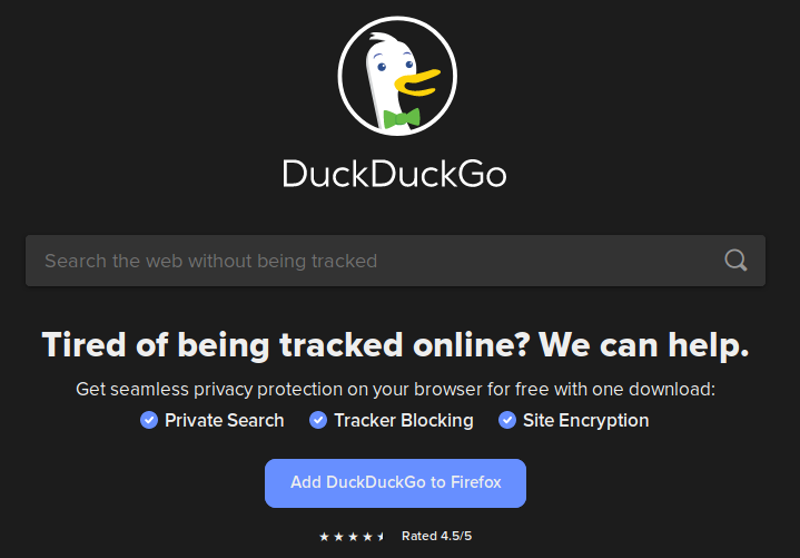 duckduckgo search engine