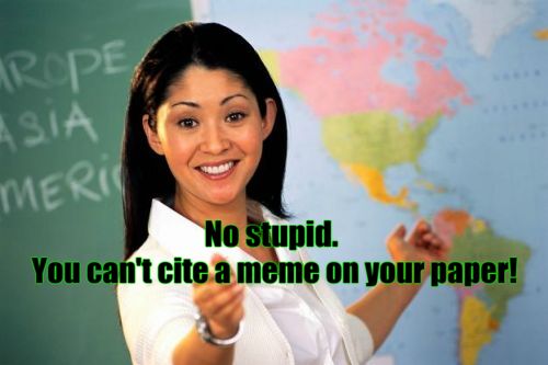 memes are not citations